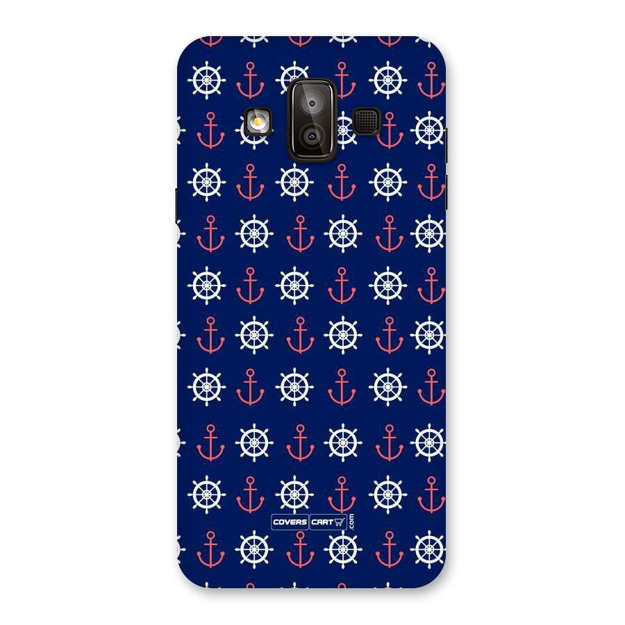 Anchor Pattern Blue Back Case for Galaxy J7 Duo