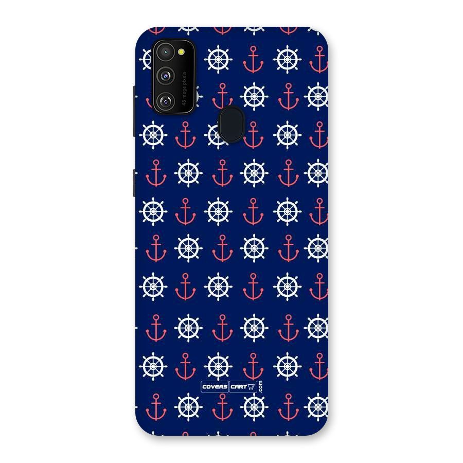 Anchor Pattern Blue Back Case for Galaxy M30s