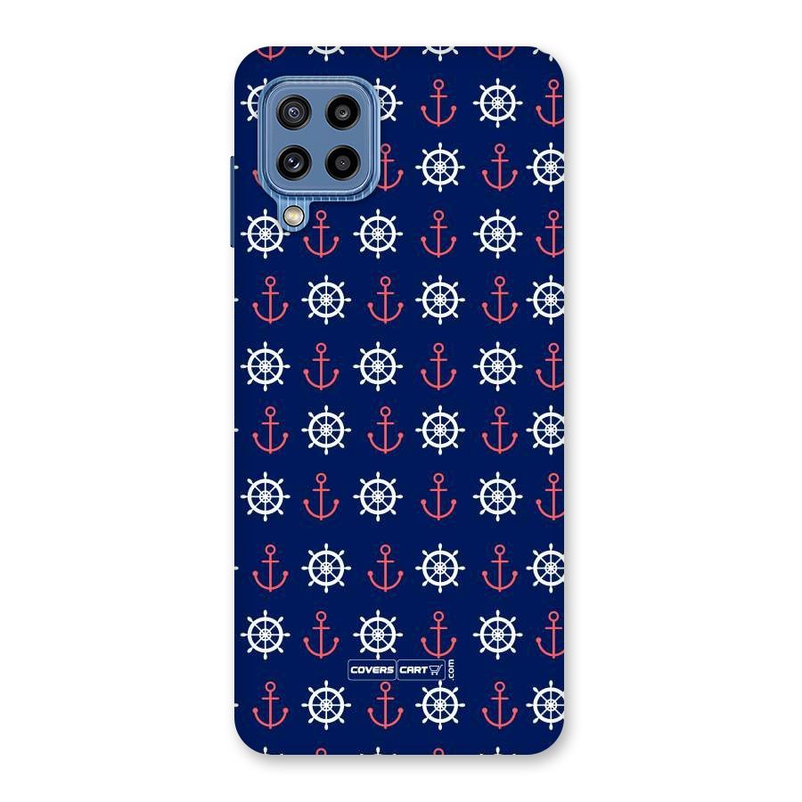 Anchor Pattern Blue Back Case for Galaxy M32