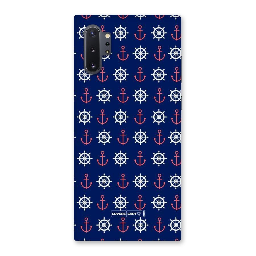 Anchor Pattern Blue Back Case for Galaxy Note 10 Plus
