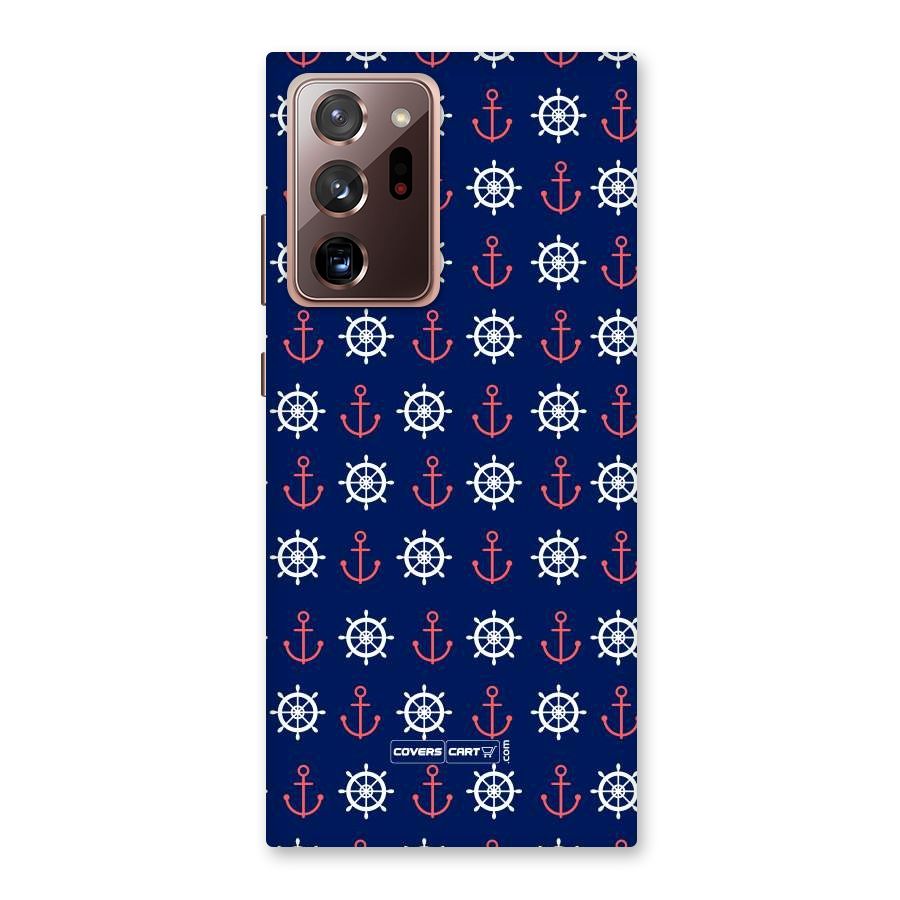 Anchor Pattern Blue Back Case for Galaxy Note 20 Ultra