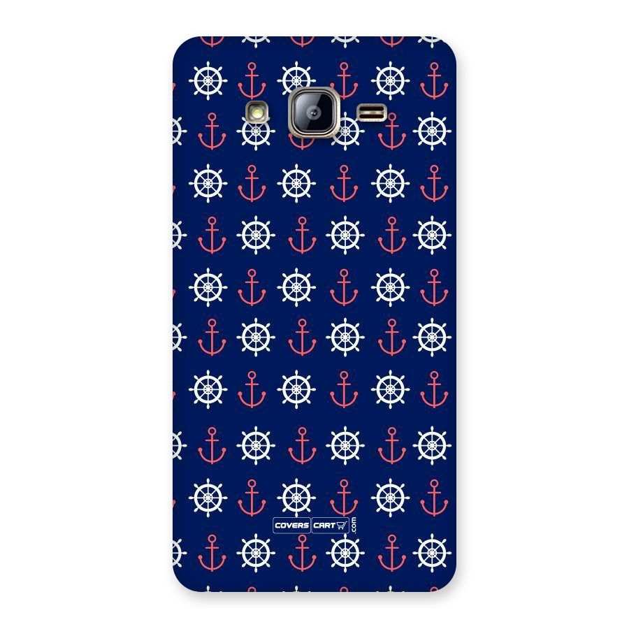 Anchor Pattern Blue Back Case for Galaxy On5