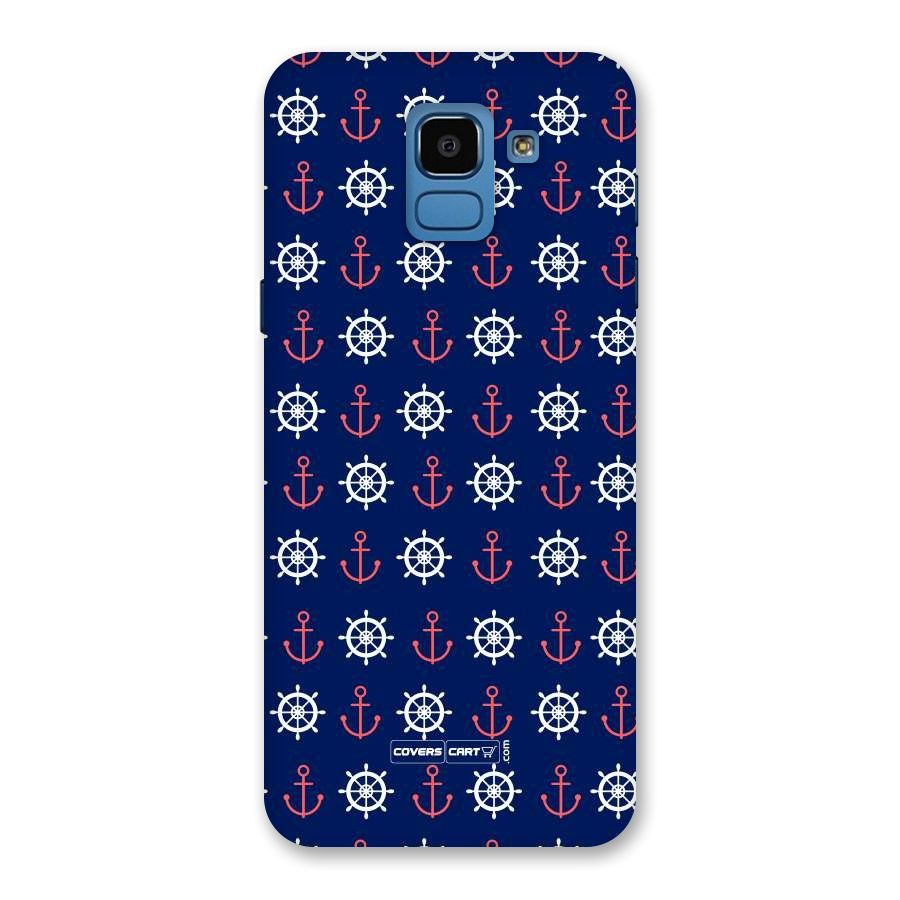 Anchor Pattern Blue Back Case for Galaxy On6