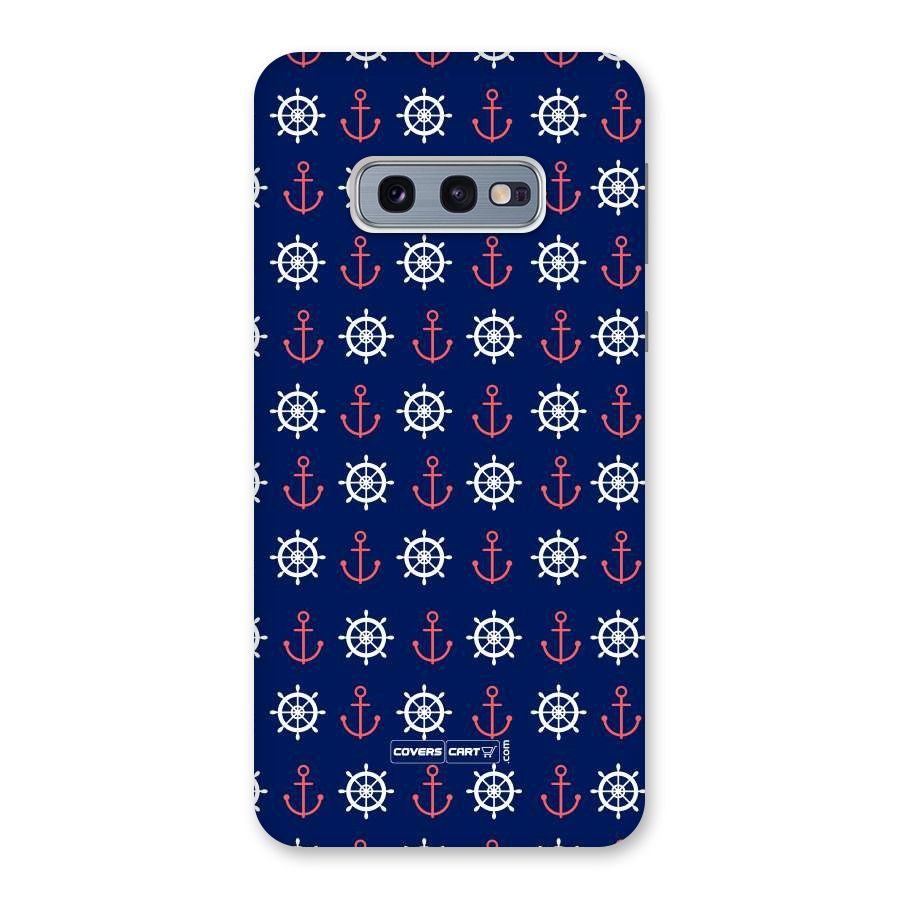 Anchor Pattern Blue Back Case for Galaxy S10e