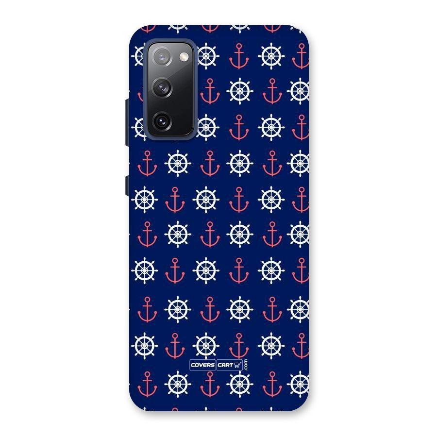 Anchor Pattern Blue Back Case for Galaxy S20 FE