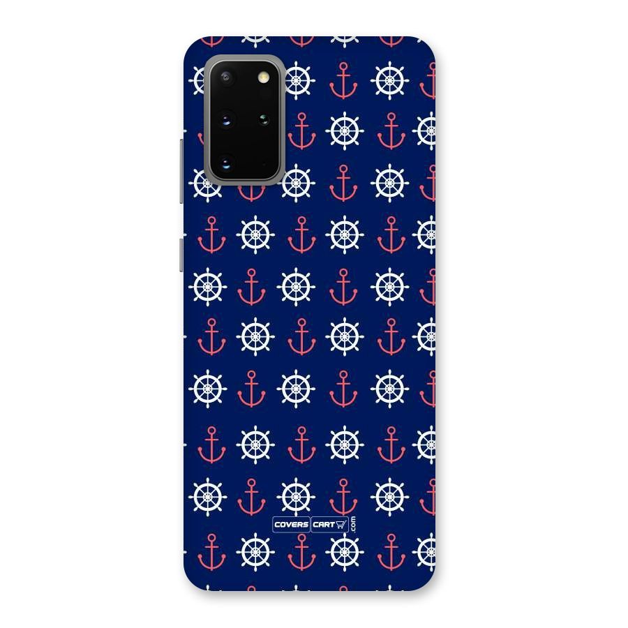 Anchor Pattern Blue Back Case for Galaxy S20 Plus