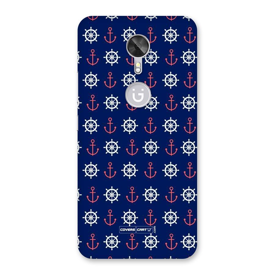Anchor Pattern Blue Back Case for Gionee A1
