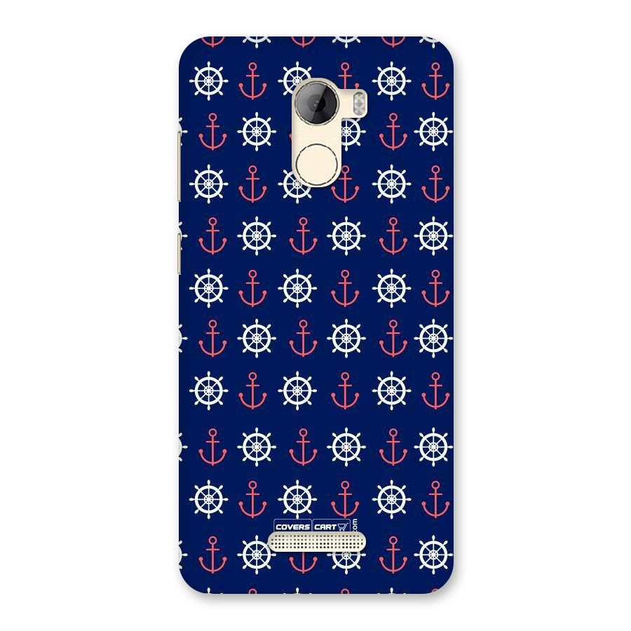 Anchor Pattern Blue Back Case for Gionee A1 LIte