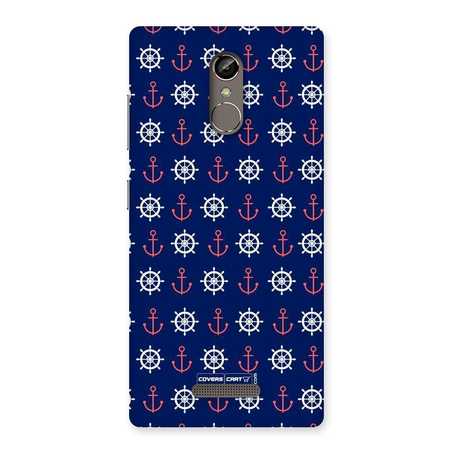 Anchor Pattern Blue Back Case for Gionee S6s