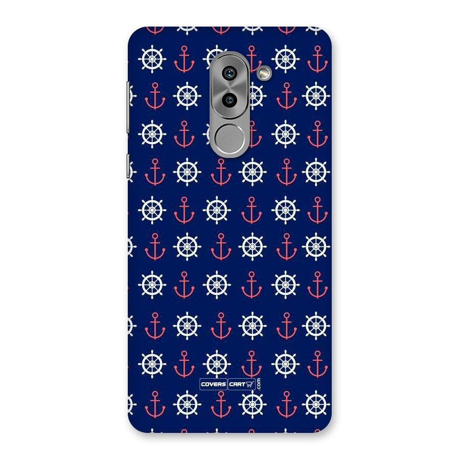 Anchor Pattern Blue Back Case for Honor 6X