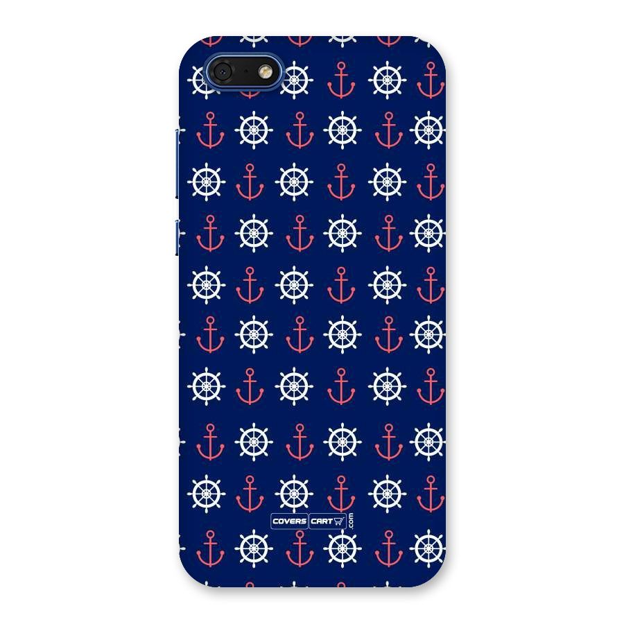 Anchor Pattern Blue Back Case for Honor 7s