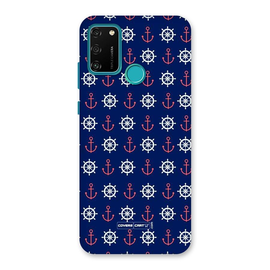 Anchor Pattern Blue Back Case for Honor 9A