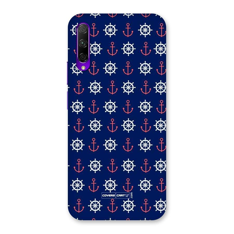 Anchor Pattern Blue Back Case for Honor 9X Pro