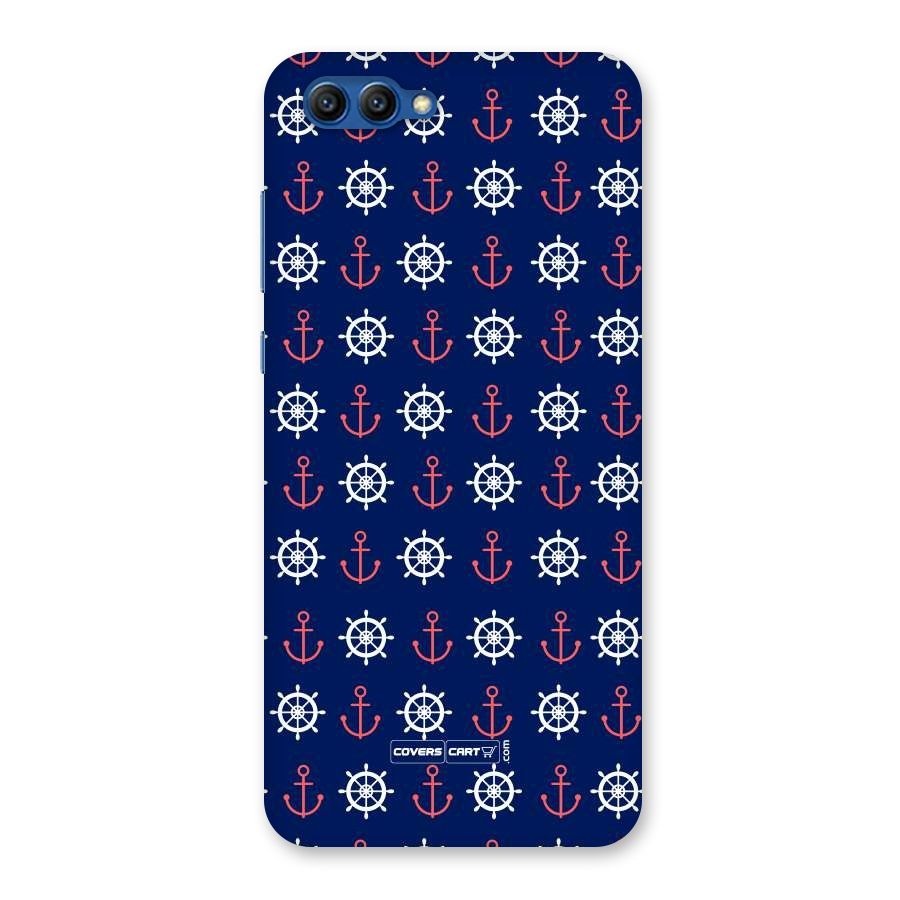 Anchor Pattern Blue Back Case for Honor View 10