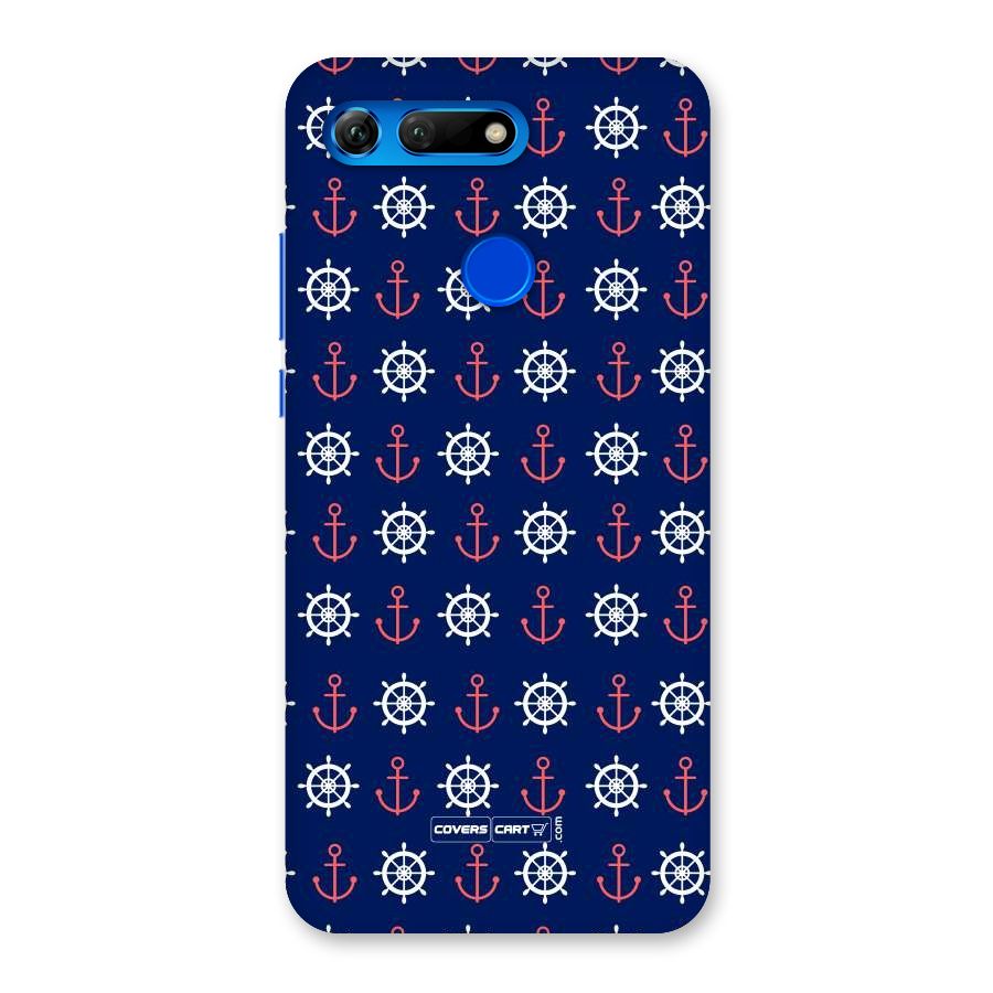 Anchor Pattern Blue Back Case for Honor View 20