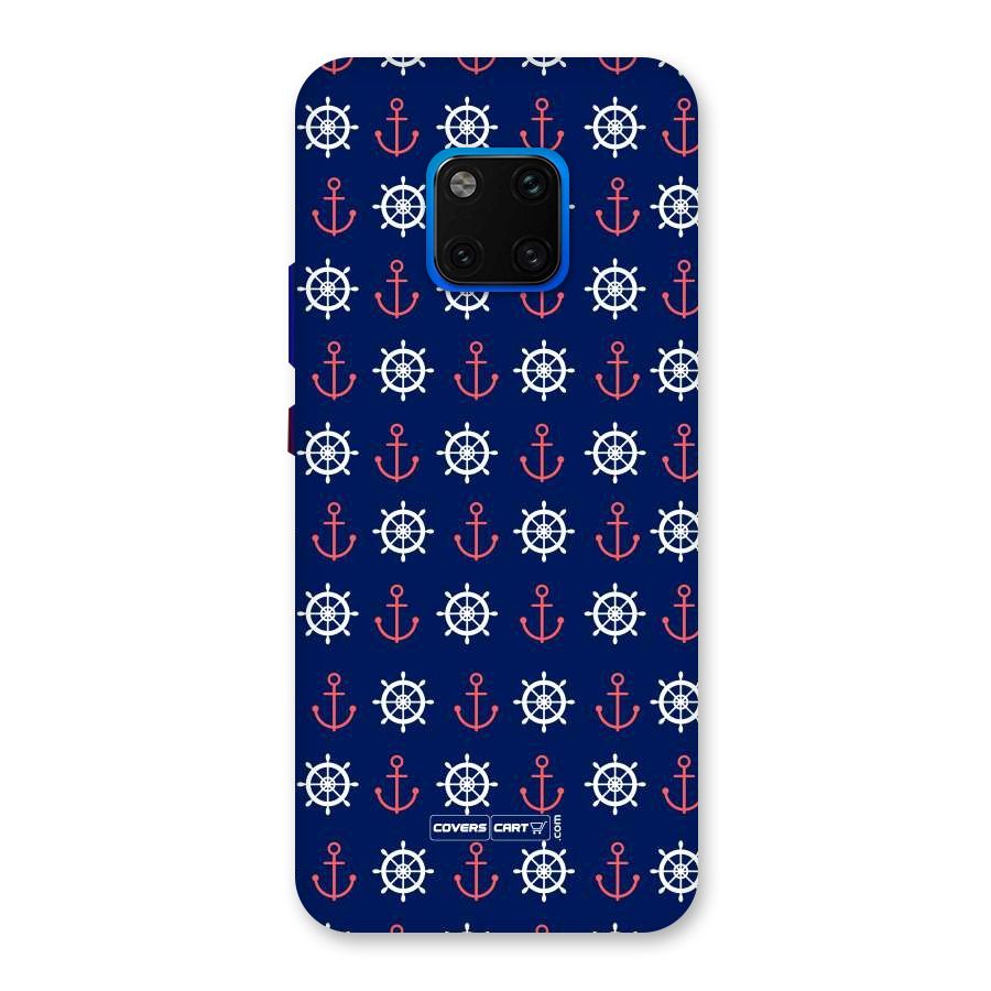 Anchor Pattern Blue Back Case for Huawei Mate 20 Pro