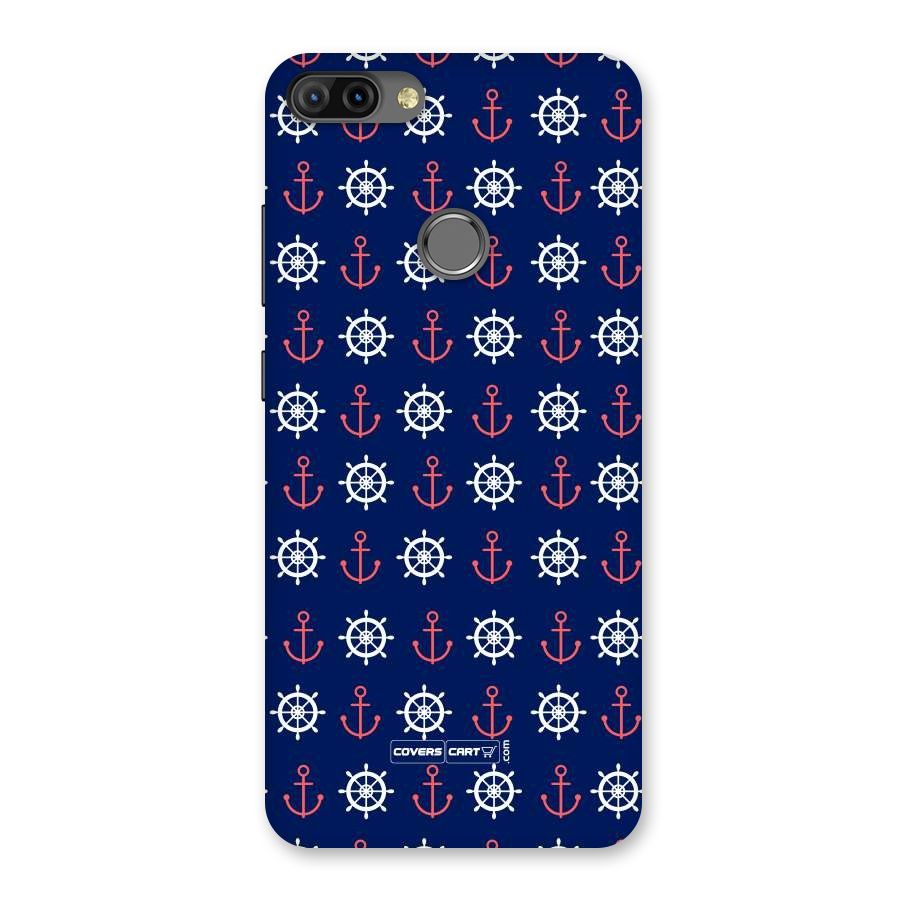 Anchor Pattern Blue Back Case for Infinix Hot 6 Pro