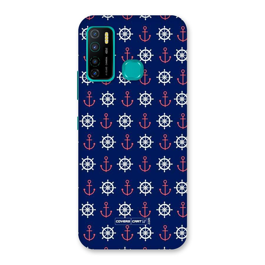 Anchor Pattern Blue Back Case for Infinix Hot 9 Pro