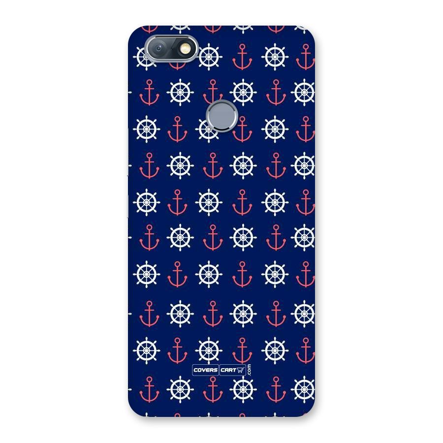 Anchor Pattern Blue Back Case for Infinix Note 5