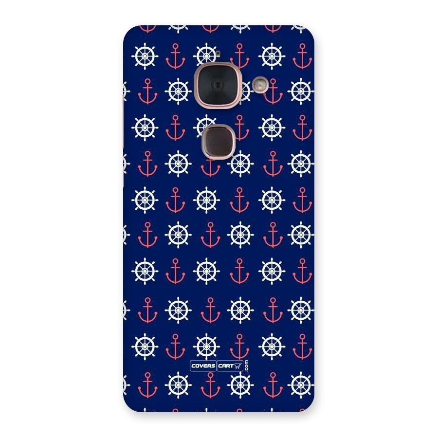 Anchor Pattern Blue Back Case for Le Max 2