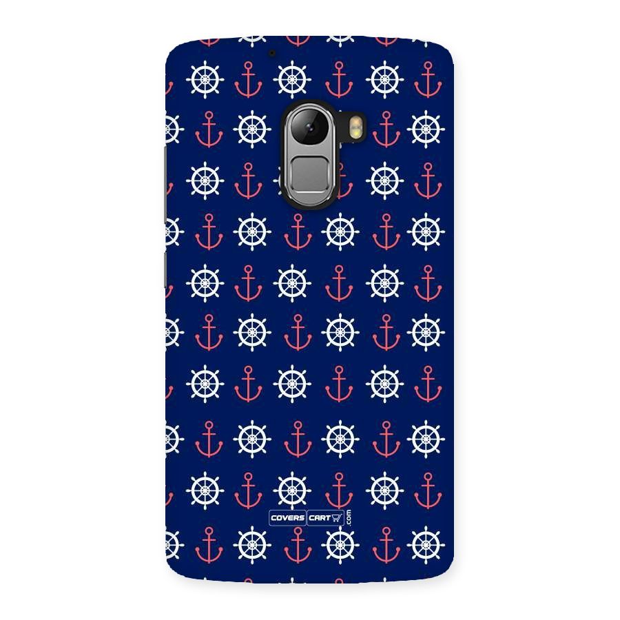 Anchor Pattern Blue Back Case for Lenovo K4 Note