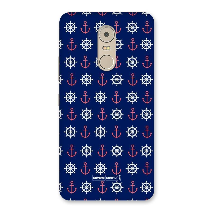 Anchor Pattern Blue Back Case for Lenovo K6 Note