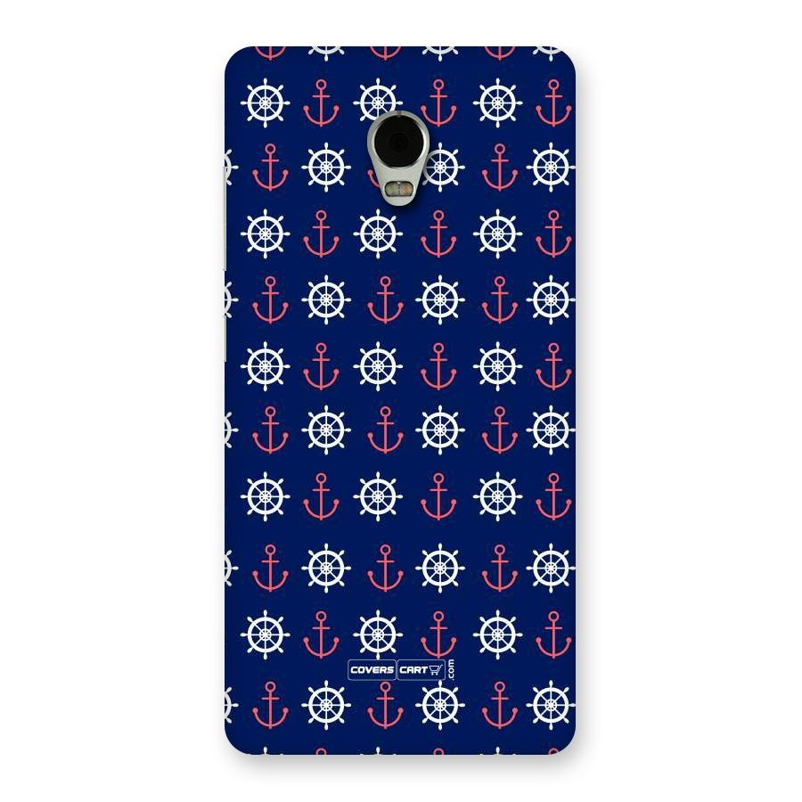 Anchor Pattern Blue Back Case for Lenovo Vibe P1