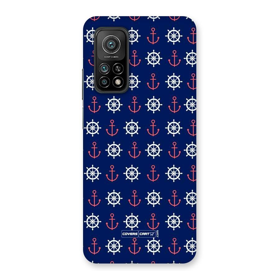 Anchor Pattern Blue Back Case for Mi 10T Pro 5G