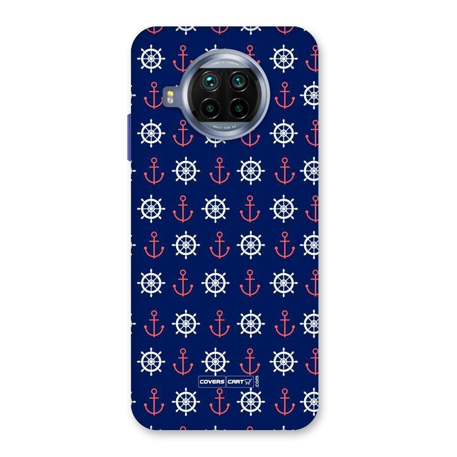 Anchor Pattern Blue Back Case for Mi 10i