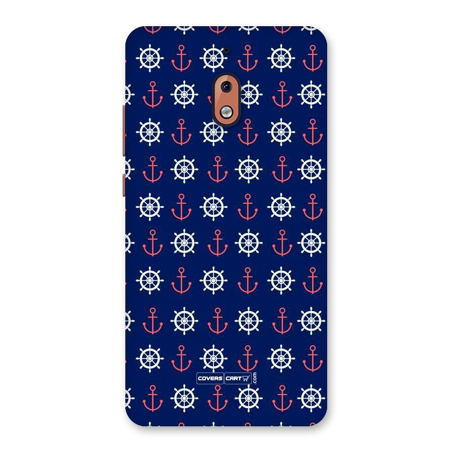 Anchor Pattern Blue Back Case for Nokia 2.1