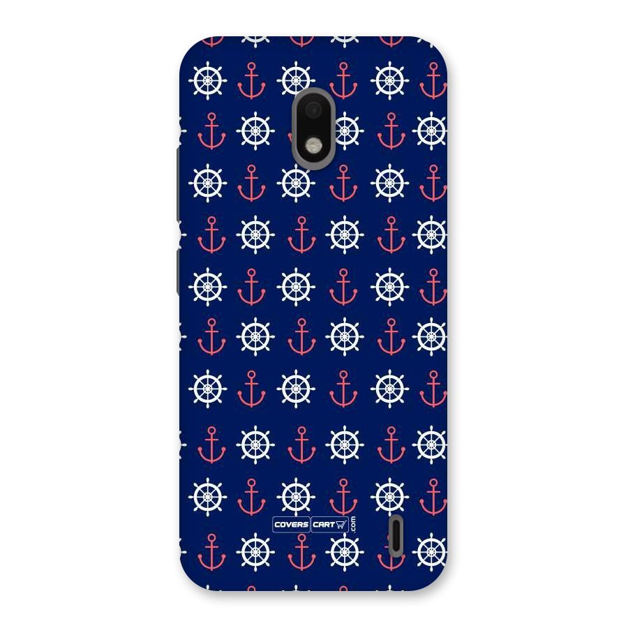 Anchor Pattern Blue Back Case for Nokia 2.2