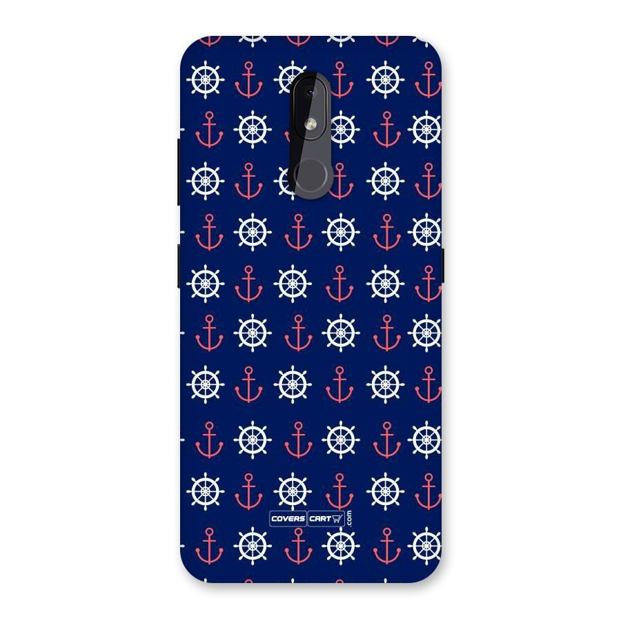 Anchor Pattern Blue Back Case for Nokia 3.2