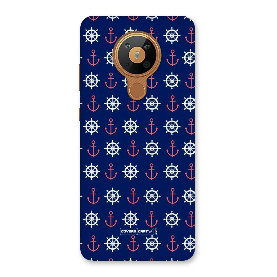Anchor Pattern Blue Back Case for Nokia 5.3