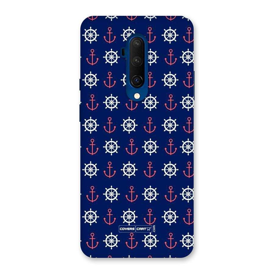 Anchor Pattern Blue Back Case for OnePlus 7T Pro