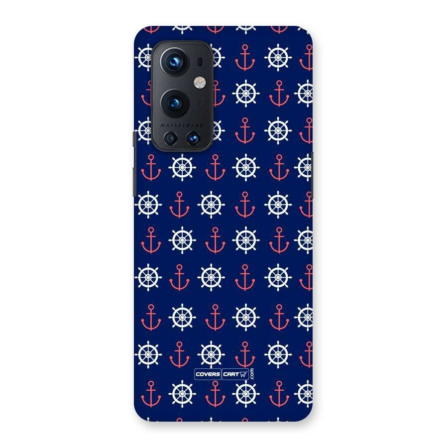 Anchor Pattern Blue Back Case for OnePlus 9 Pro