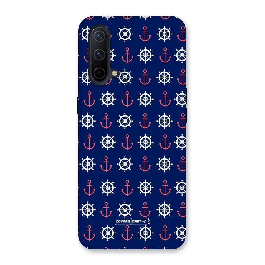 Anchor Pattern Blue Back Case for OnePlus Nord CE 5G