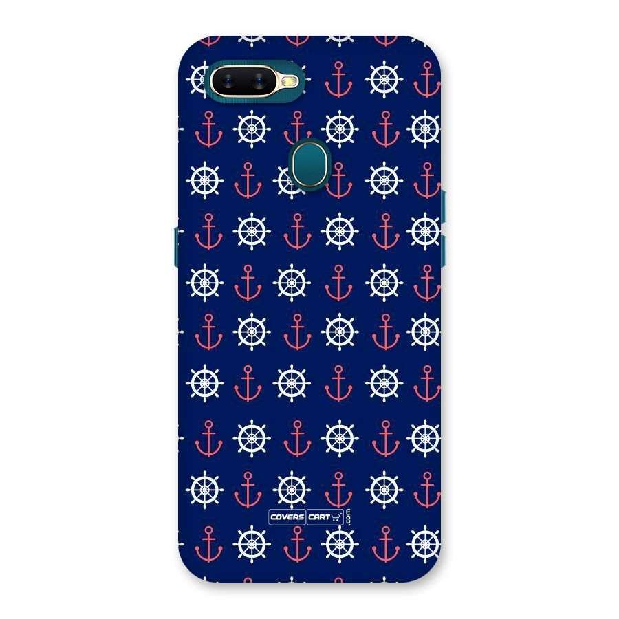 Anchor Pattern Blue Back Case for Oppo A11k
