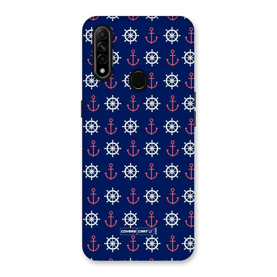Anchor Pattern Blue Back Case for Oppo A31
