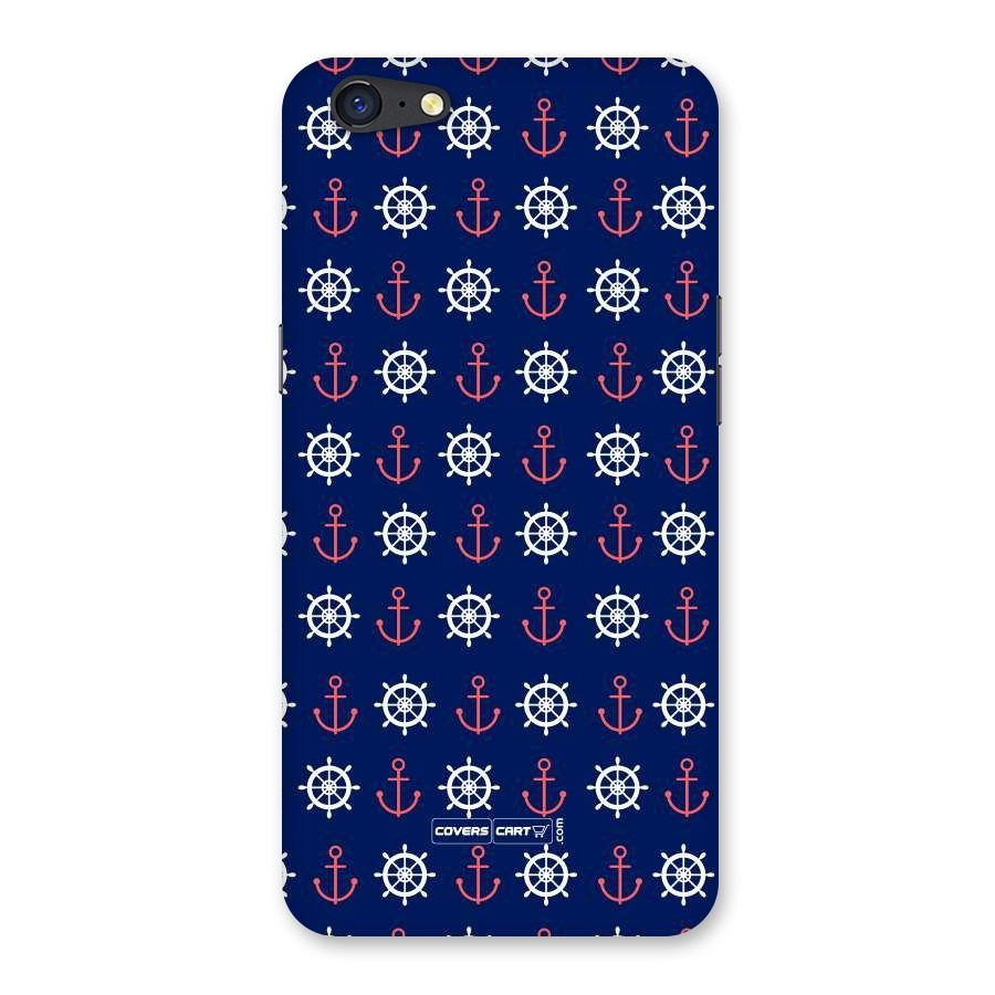 Anchor Pattern Blue Back Case for Oppo A71