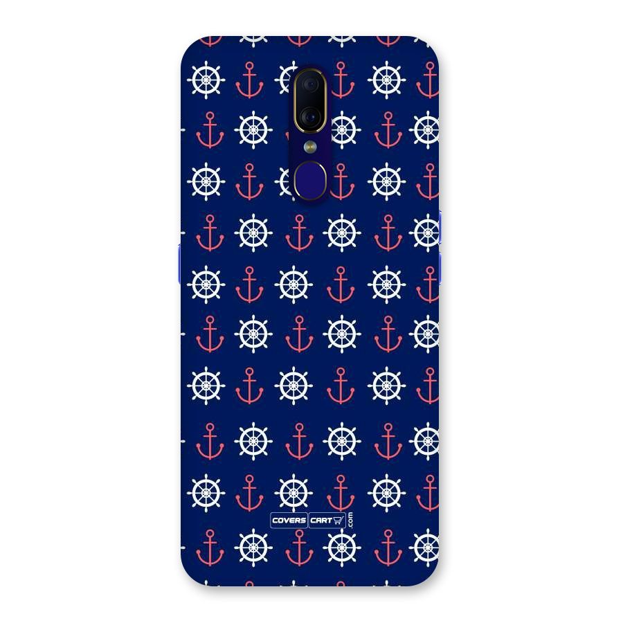 Anchor Pattern Blue Back Case for Oppo A9