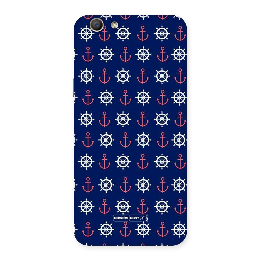 Anchor Pattern Blue Back Case for Oppo F1s