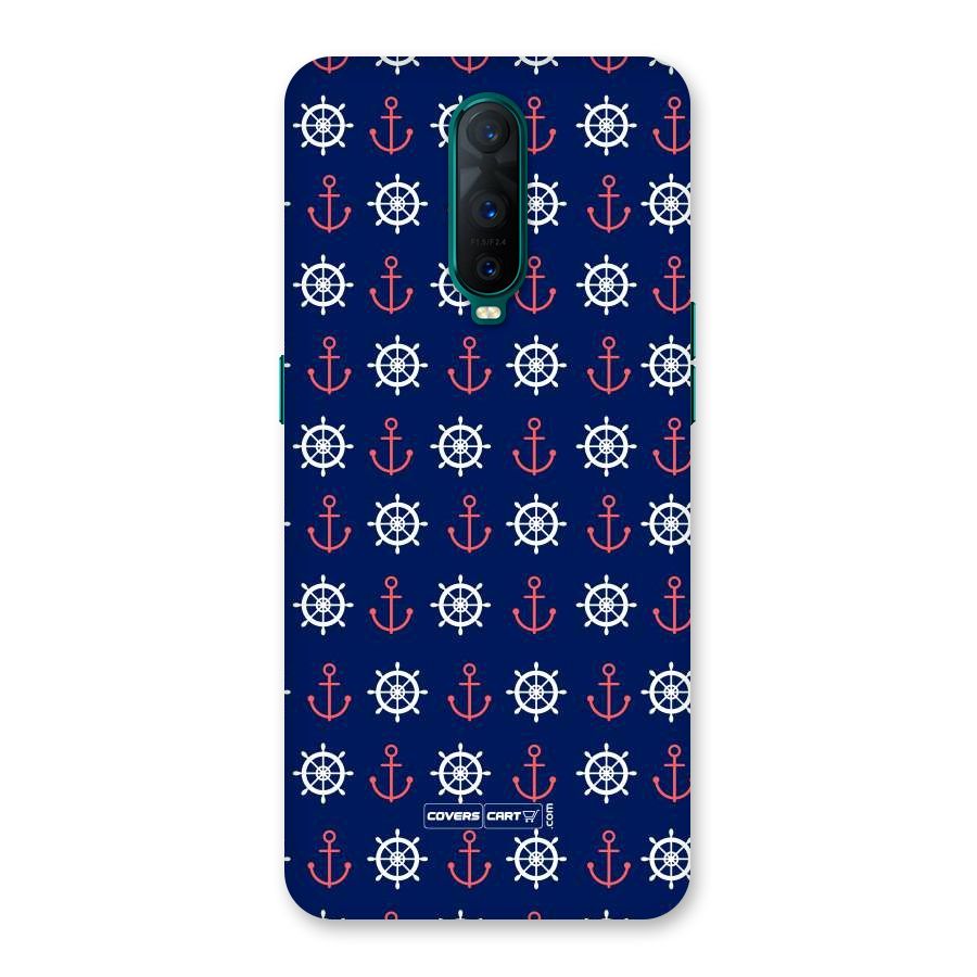 Anchor Pattern Blue Back Case for Oppo R17 Pro