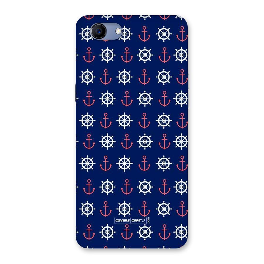 Anchor Pattern Blue Back Case for Oppo Realme 1