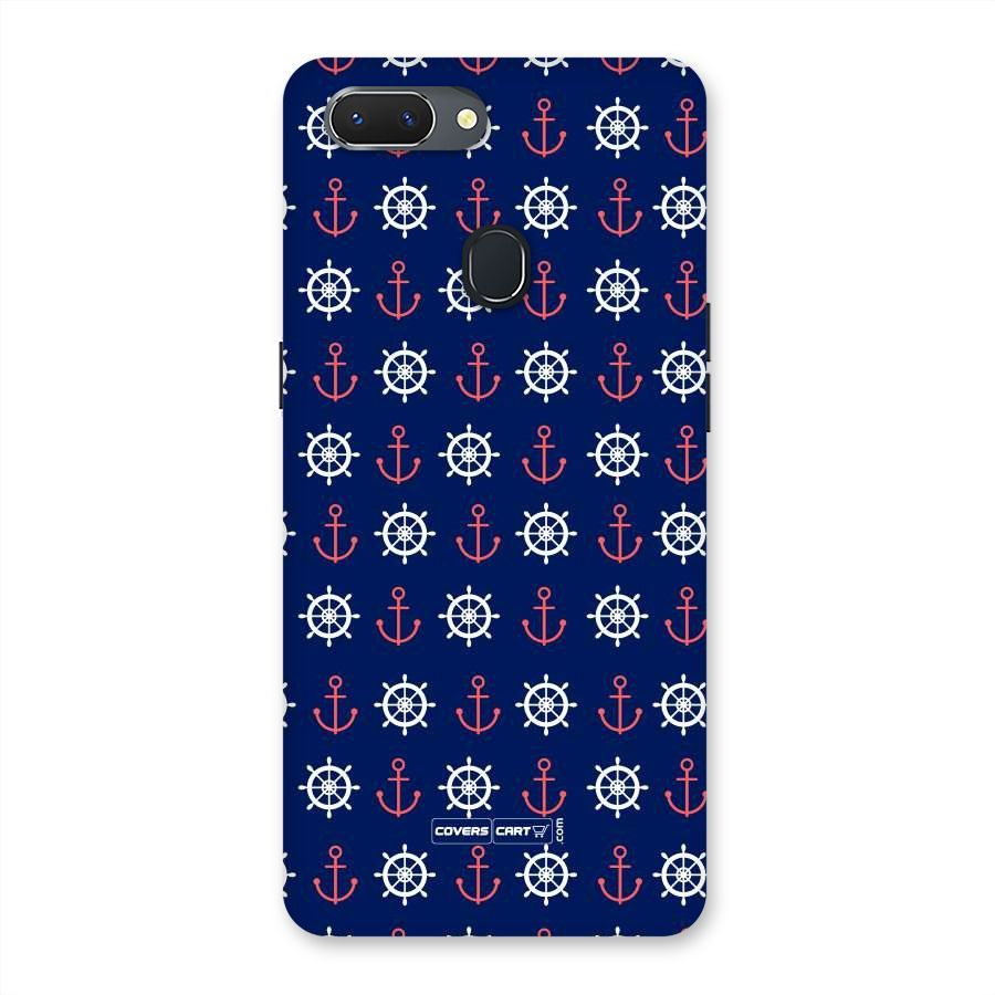 Anchor Pattern Blue Back Case for Oppo Realme 2