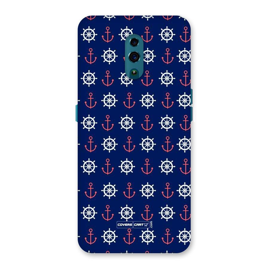 Anchor Pattern Blue Back Case for Oppo Reno
