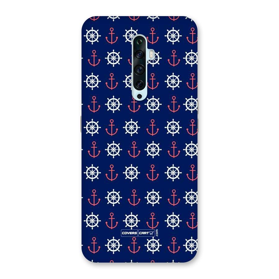 Anchor Pattern Blue Back Case for Oppo Reno2 Z