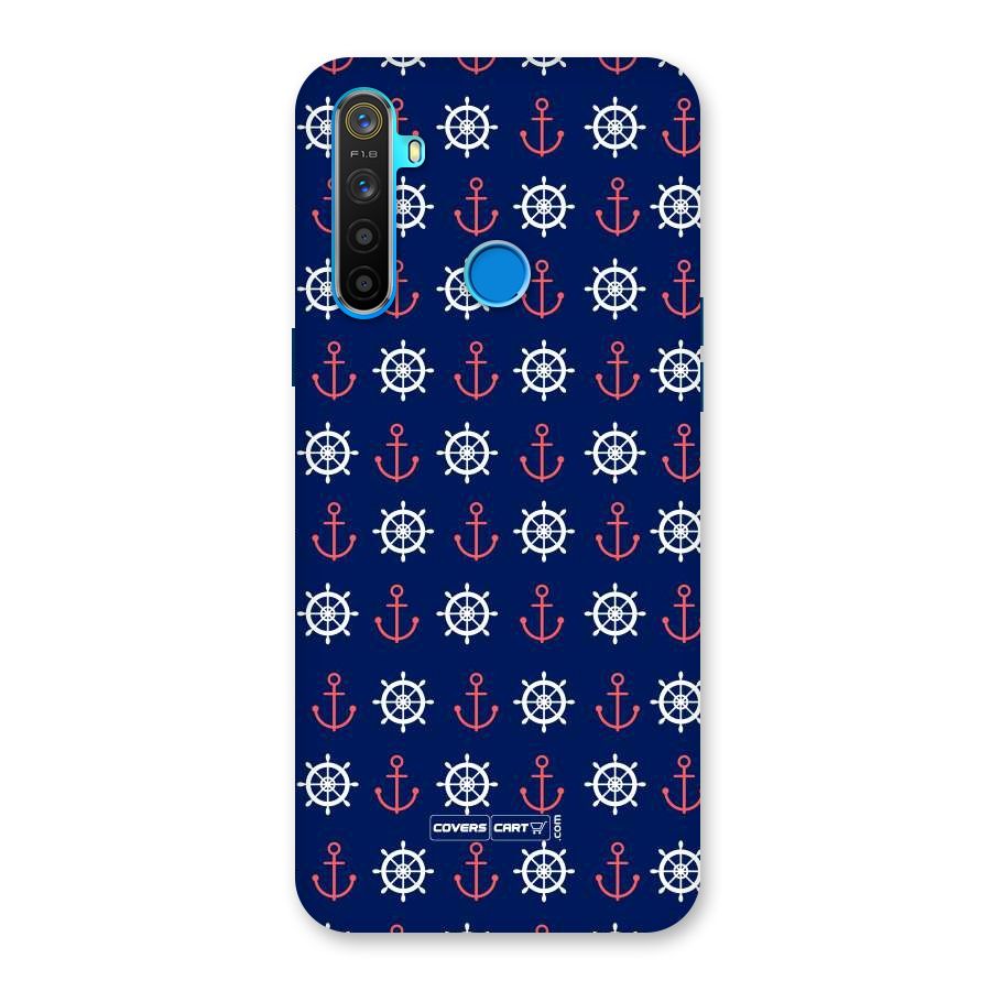 Anchor Pattern Blue Back Case for Realme 5s