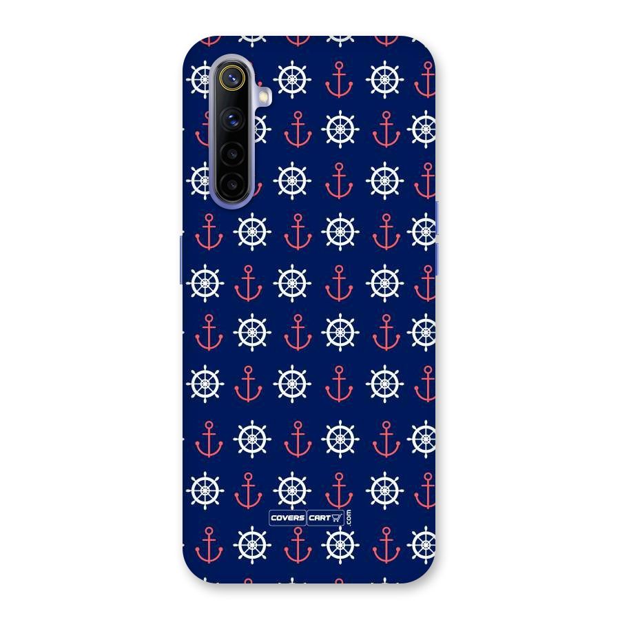 Anchor Pattern Blue Back Case for Realme 6i