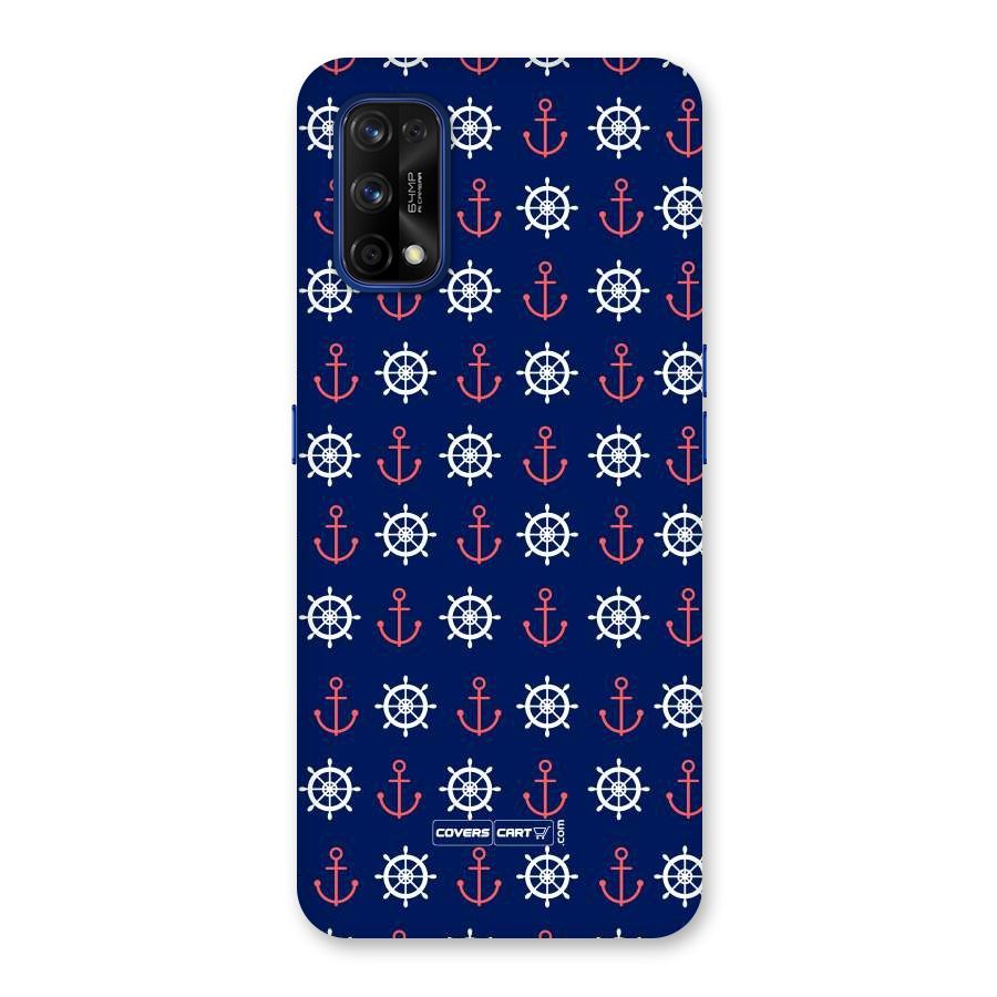 Anchor Pattern Blue Back Case for Realme 7 Pro