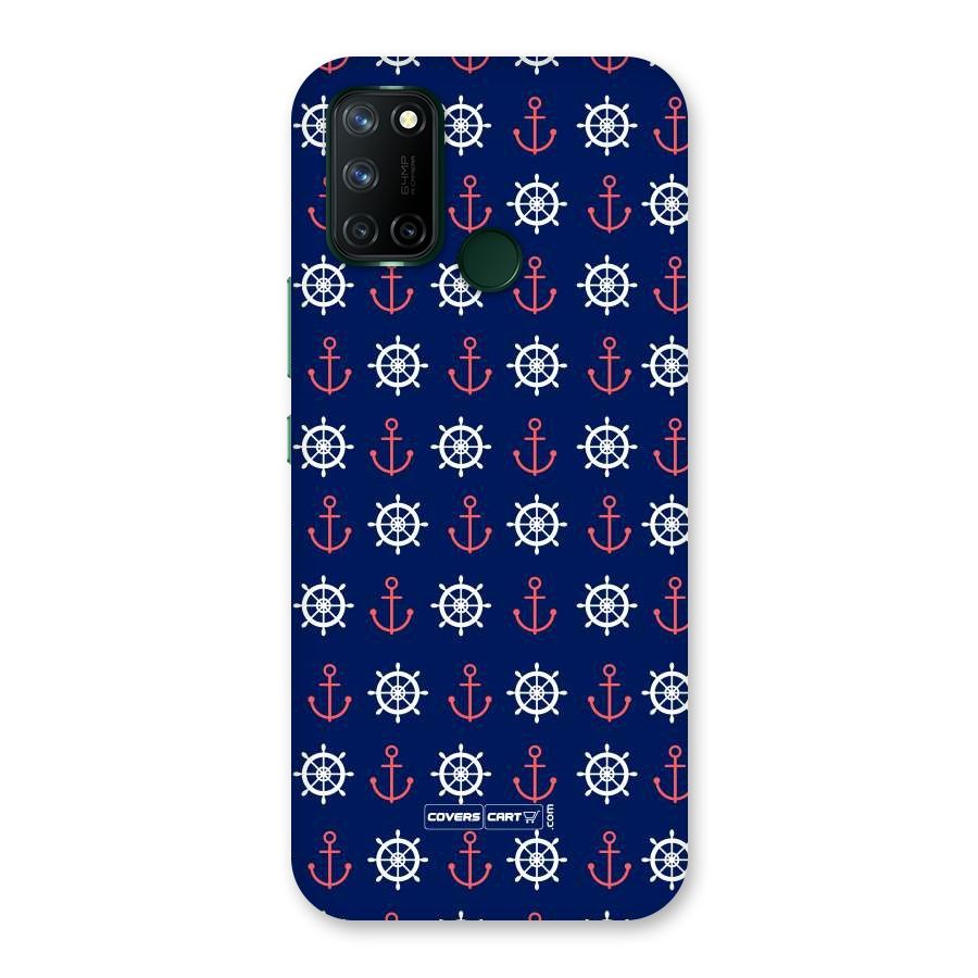 Anchor Pattern Blue Back Case for Realme 7i